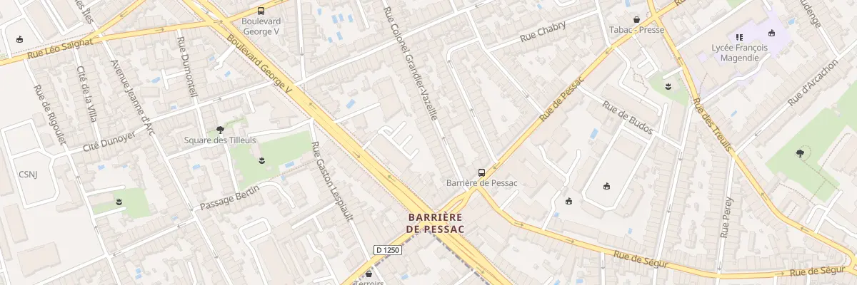 Plan du 57 Rue Col Grandier-Vazeille à Bordeaux