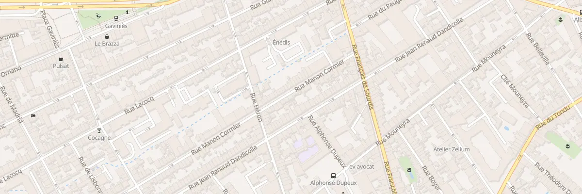 Plan du 38 Rue Manon Cormier à Bordeaux