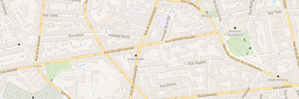 Plan du 52 Rue Georges Mandel à Bordeaux