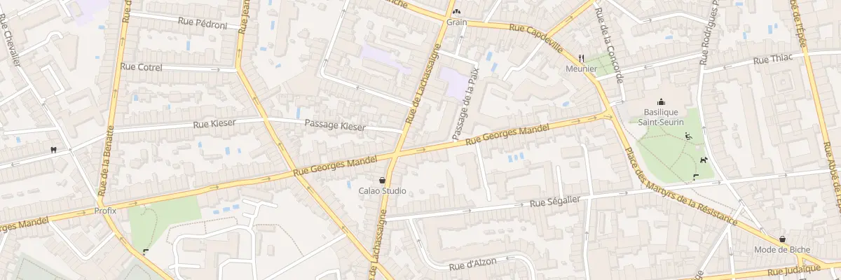 Plan du 55 Rue Georges Mandel à Bordeaux