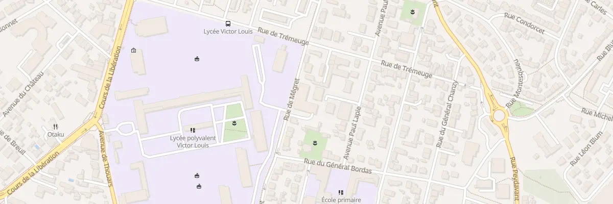 Plan du 68 Rue de Megret à Talence