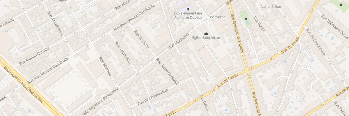 Plan du 7 Rue Desse à Bordeaux