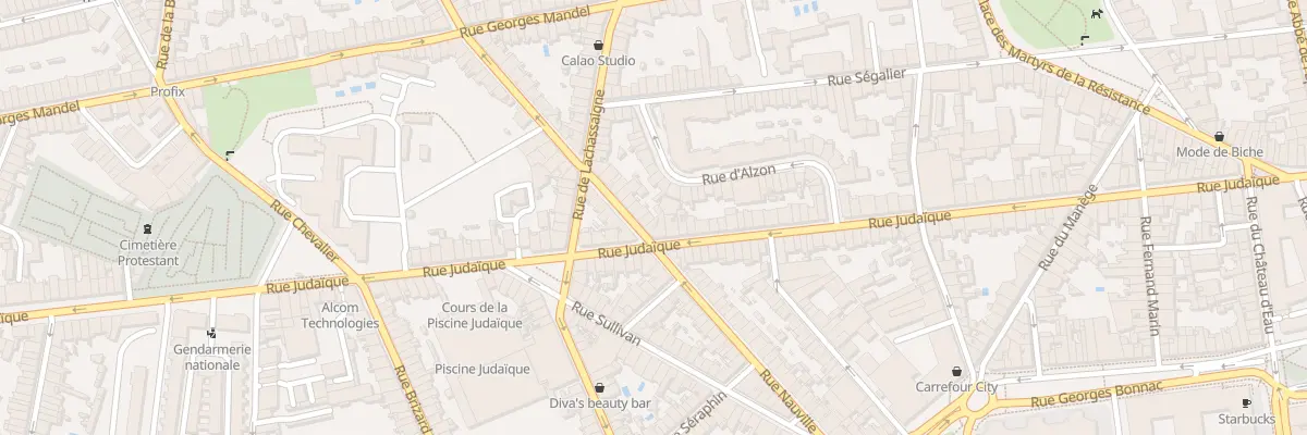 Plan du 6 Rue Jean Soula à Bordeaux