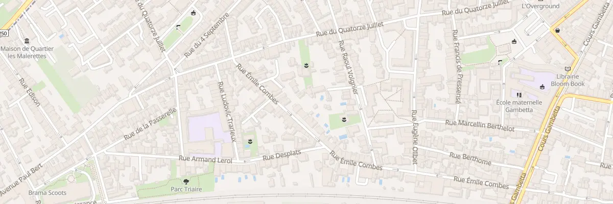 Plan du 107 Rue Émile Combes à Talence