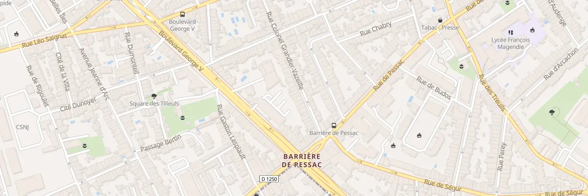 Plan du 53 Rue Col Grandier-Vazeille à Bordeaux