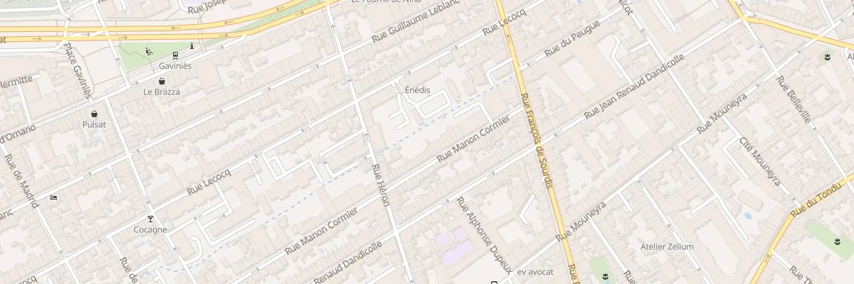 Plan du 37 Rue Manon Cormier à Bordeaux