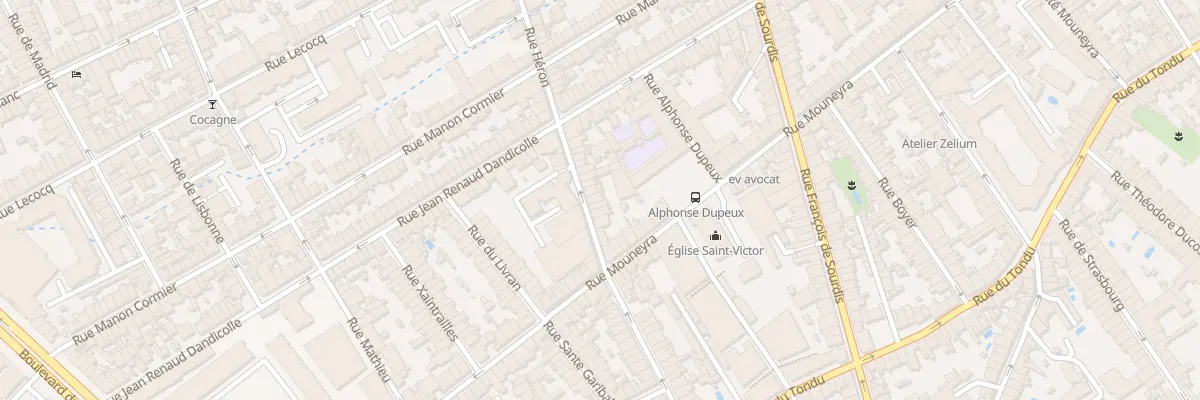 Plan du 122 Rue Heron à Bordeaux