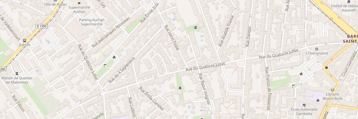 Plan du 10 Rue Henri Fosse à Talence