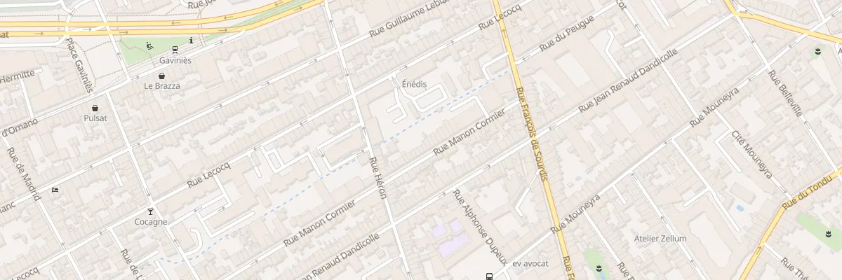 Plan du 39 Rue Manon Cormier à Bordeaux