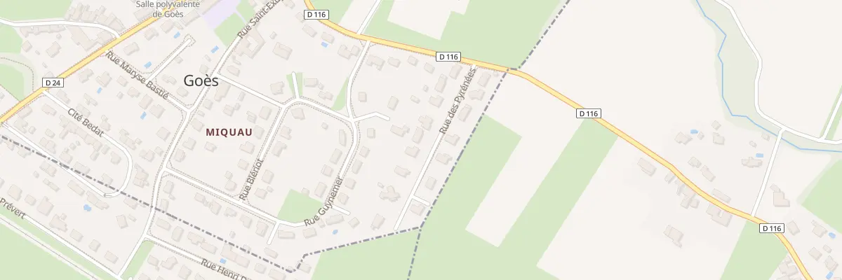 Plan du 10 Rue des Pyrenees à Goès