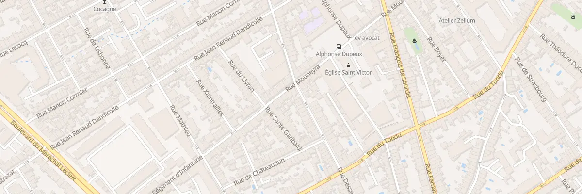 Plan du 176 Rue Mouneyra à Bordeaux