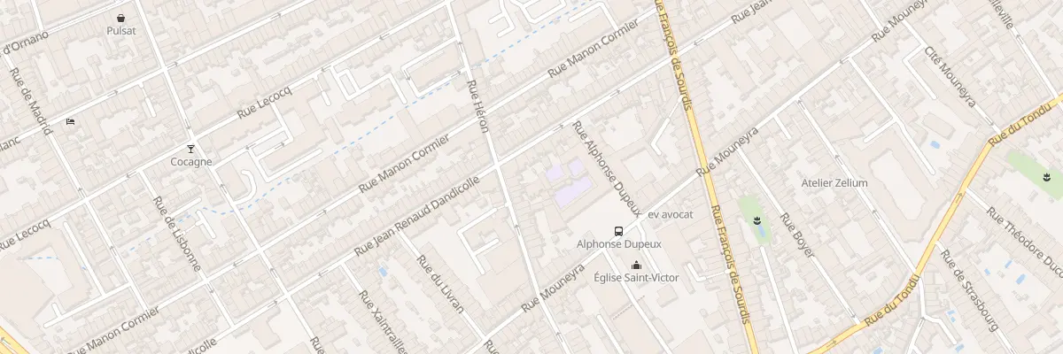 Plan du 94 Rue J Renaud Dandicolle à Bordeaux