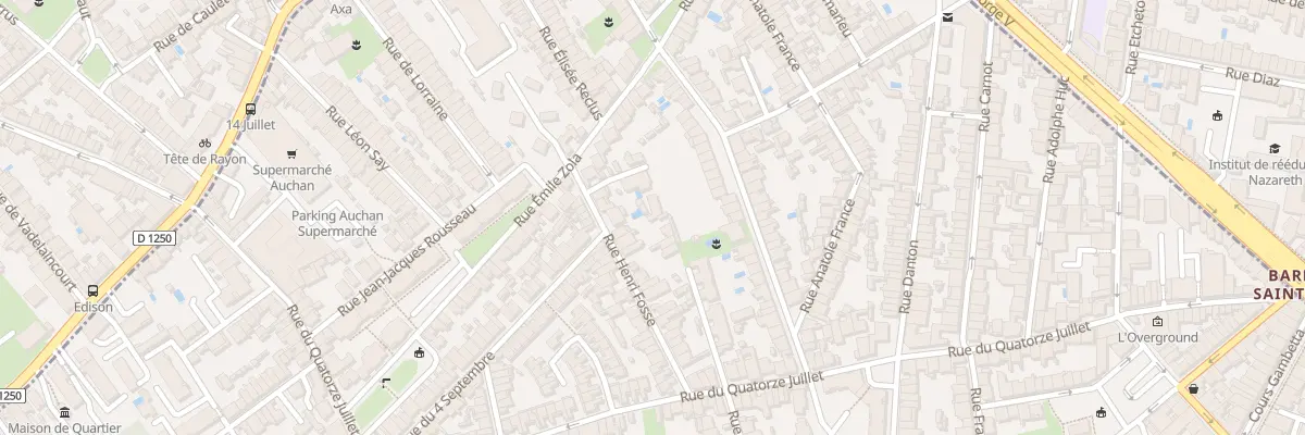 Plan du 39 Rue Henri Fosse à Talence