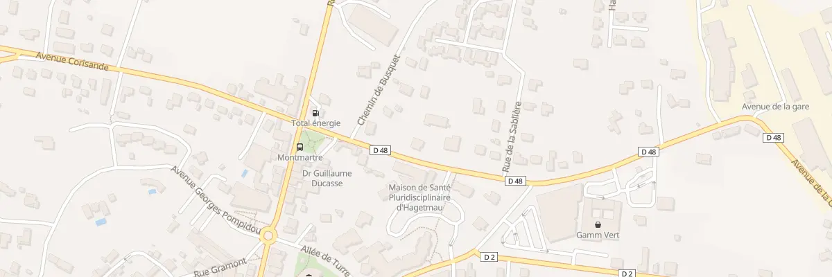 Plan du 159 Av de la Gare à Hagetmau