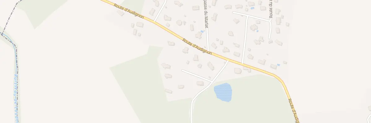 Plan du 633 Rte de Audignon à Dumes
