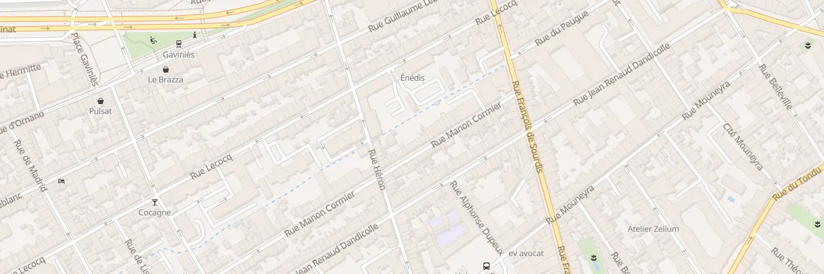 Plan du 43 Rue Manon Cormier à Bordeaux