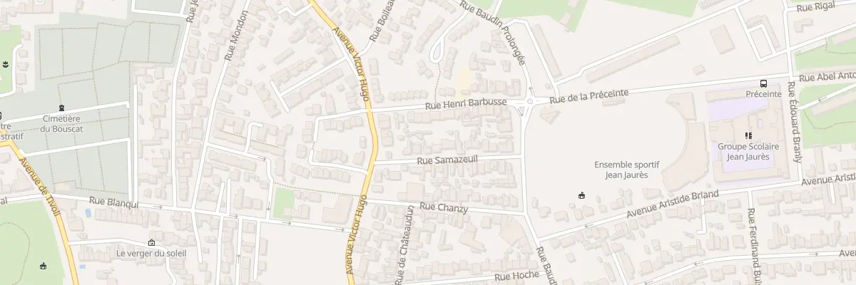Plan du 10 Rue Samazeuilh au Bouscat
