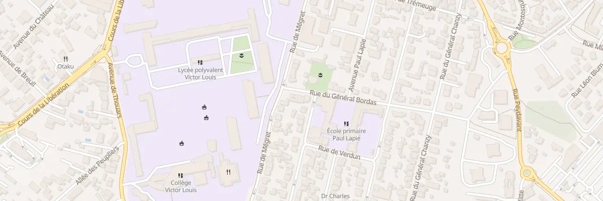 Plan du 5 Rue du Général Bordas à Talence