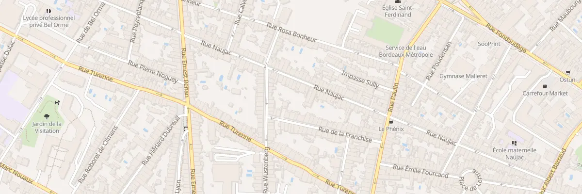 Plan du 126 Rue Naujac à Bordeaux