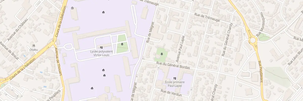 Plan du 74 Rue de Megret à Talence