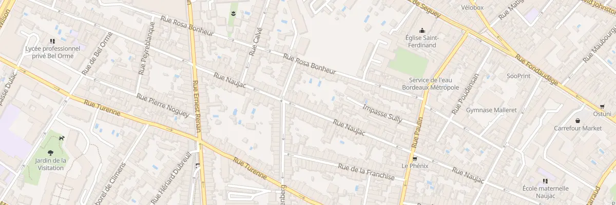 Plan du 131 Rue Naujac à Bordeaux