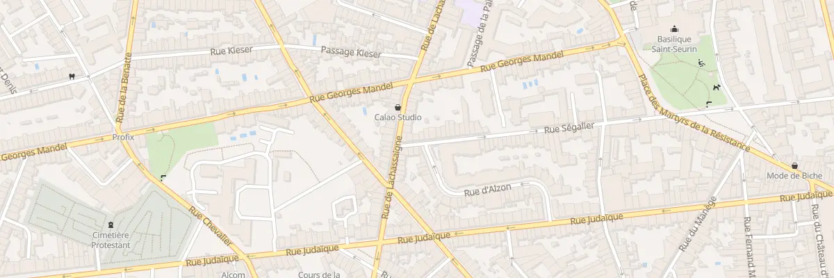 Plan du 75 Rue Ségalier à Bordeaux