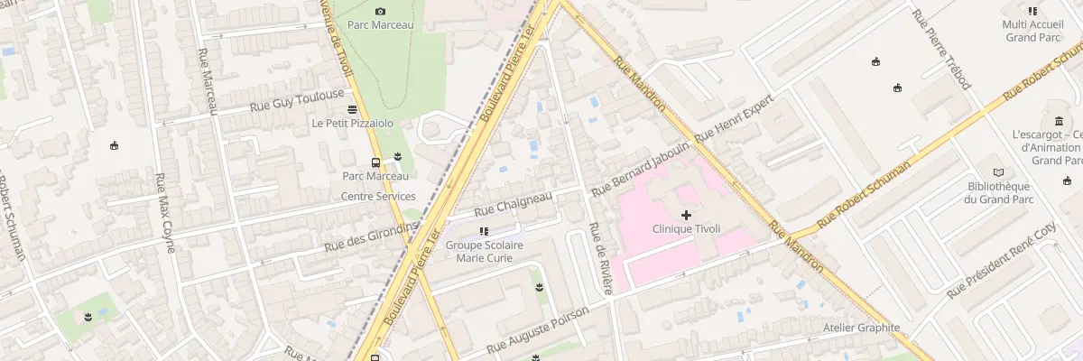 Plan du 5 Rue Chaigneau à Bordeaux