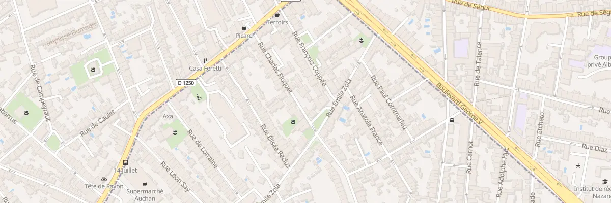 Plan du 38 Rue Charles Floquet à Talence