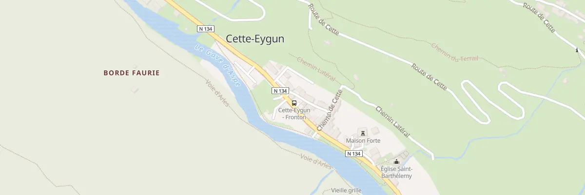 Plan du 9 Rte du Somport à Cette-Eygun