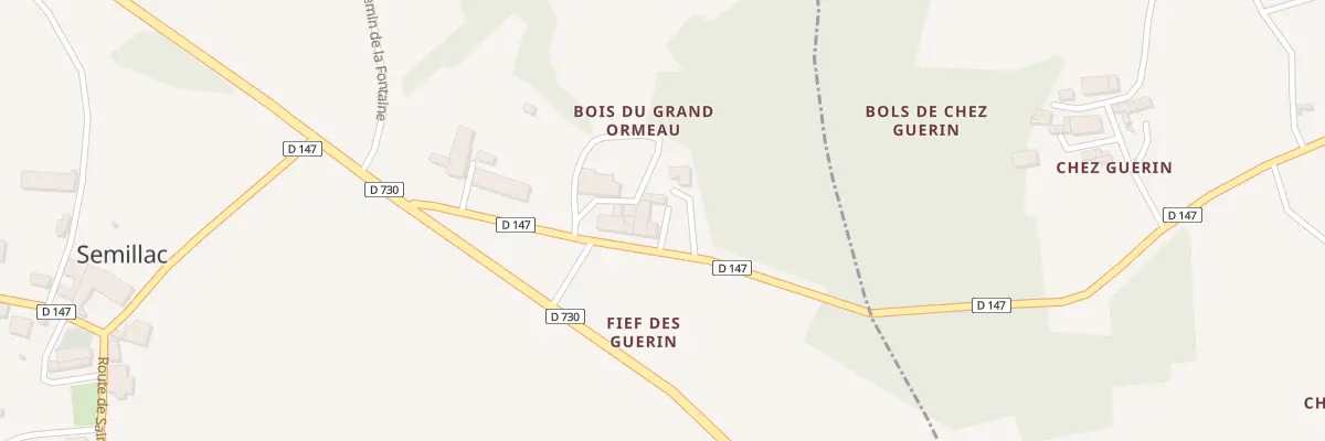 Plan du 11 Rue du Grand Ormeau à Semillac