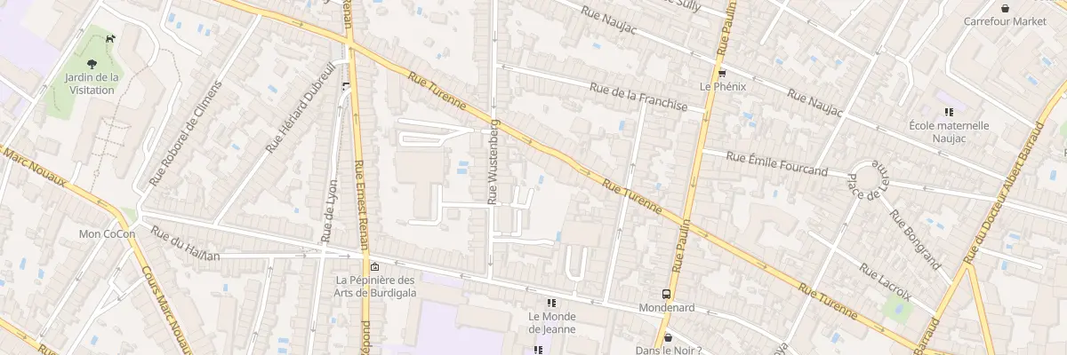Plan du 158 Rue de Turenne à Bordeaux