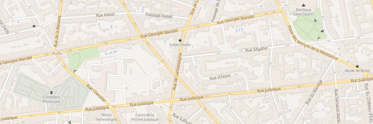 Plan du 84 Rue Ségalier à Bordeaux