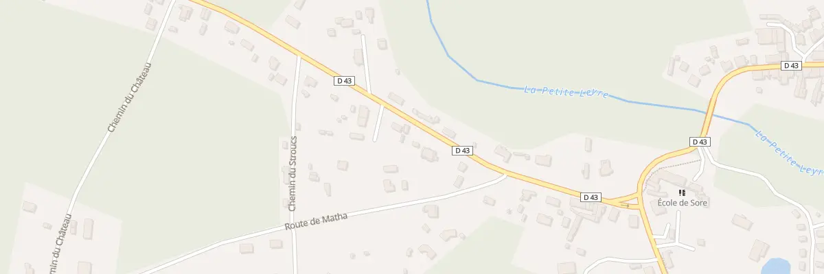 Plan du 279 Av Gen de Gaulle à Sore