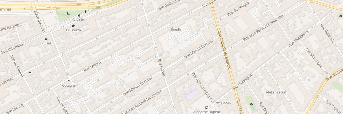 Plan du 49 Rue Manon Cormier à Bordeaux