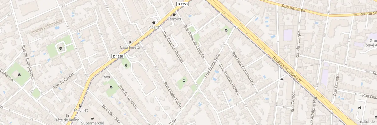Plan du 34 Rue Charles Floquet à Talence