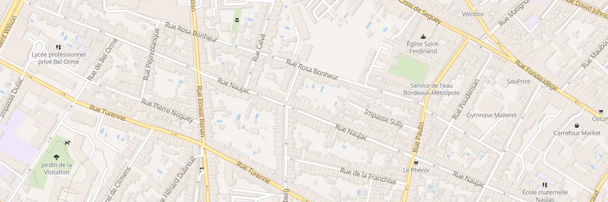 Plan du 135 Rue Naujac à Bordeaux