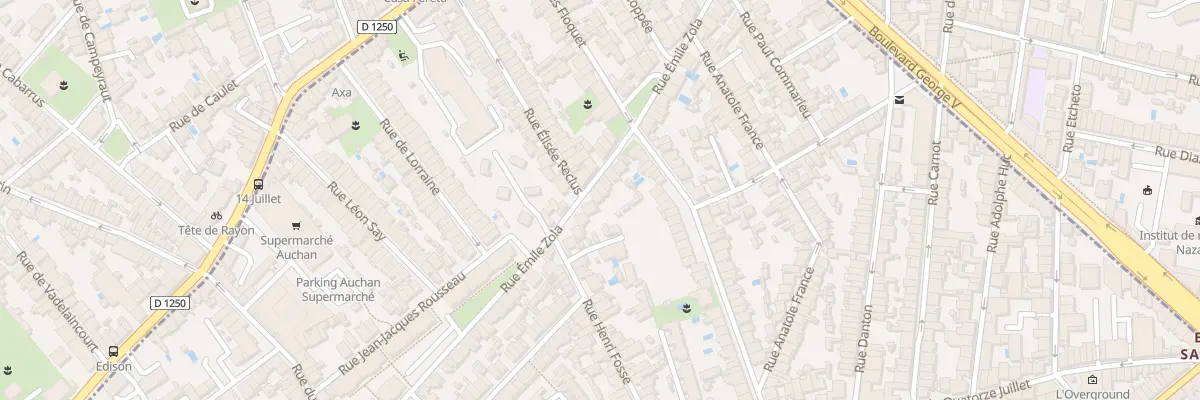 Plan du 56 Rue Emile Zola à Talence