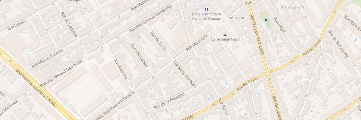 Plan du 184 Rue Mouneyra à Bordeaux