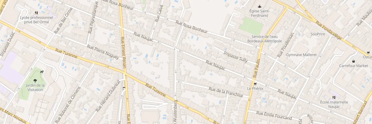 Plan du 130B Rue Naujac à Bordeaux