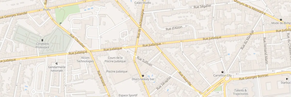 Plan du 154 Rue Judaïque à Bordeaux