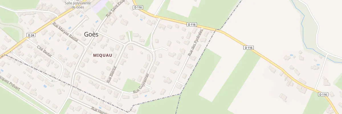 Plan du 5 Rue Guynemer à Goès