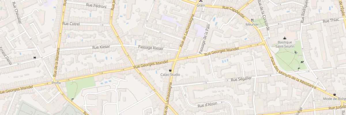 Plan du 61 Rue Georges Mandel à Bordeaux