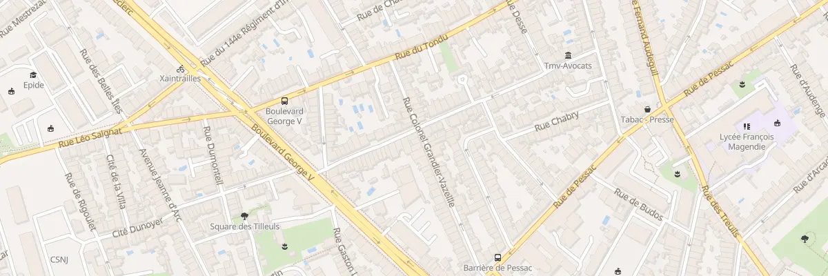 Plan du 58 Rue de Patay à Bordeaux