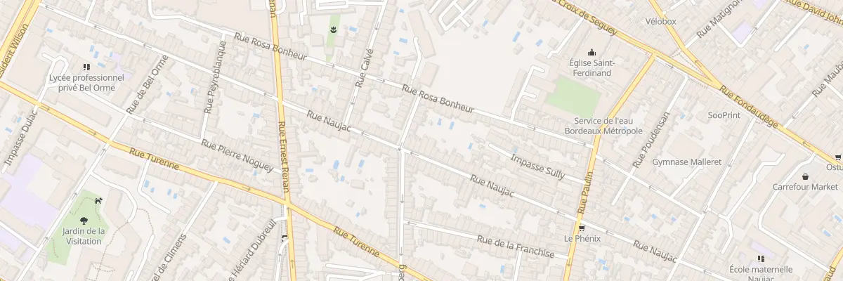 Plan du 137 Rue Naujac à Bordeaux