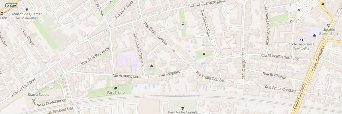 Plan du 104 Rue Émile Combes à Talence