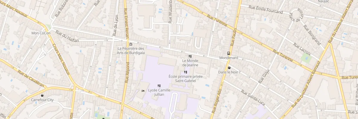 Plan du 76 Rue Mondenard à Bordeaux