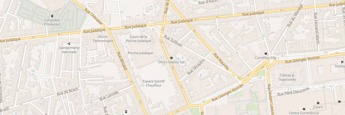 Plan du 14 Rue Chauffour à Bordeaux