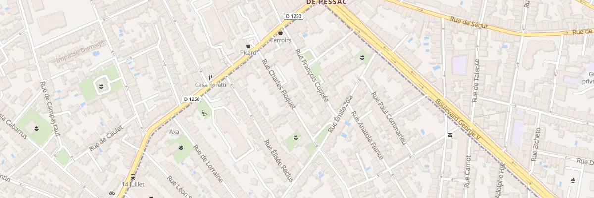 Plan du 28 Rue Charles Floquet à Talence