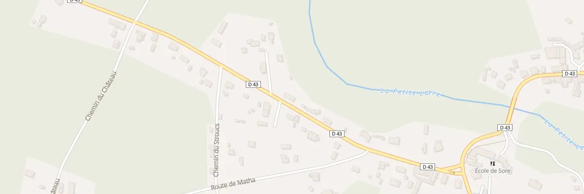 Plan du 312 Av Gen de Gaulle à Sore
