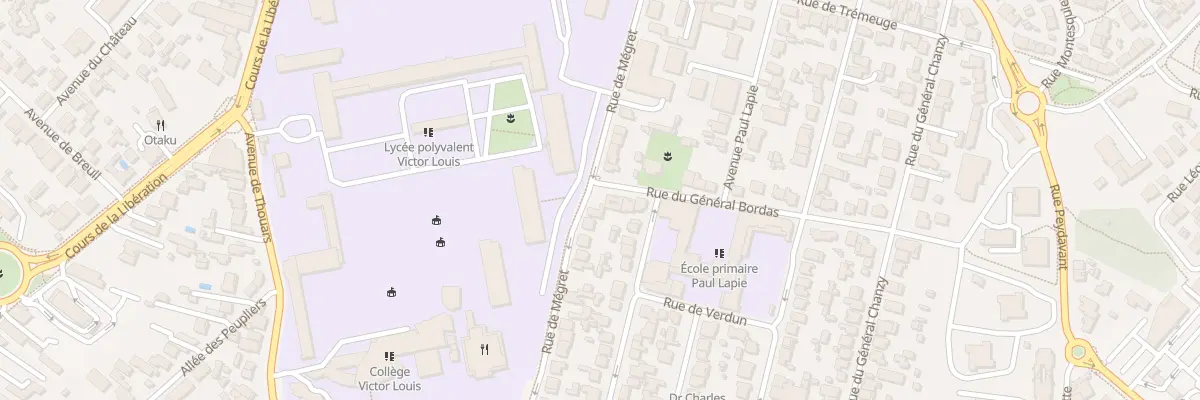 Plan du 80 Rue de Megret à Talence